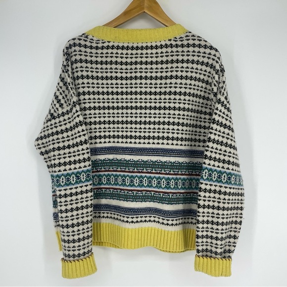 NWOT Sundance Catalog Ivory Fair isle “Wallace Cardigan” - Picture 5 of 6